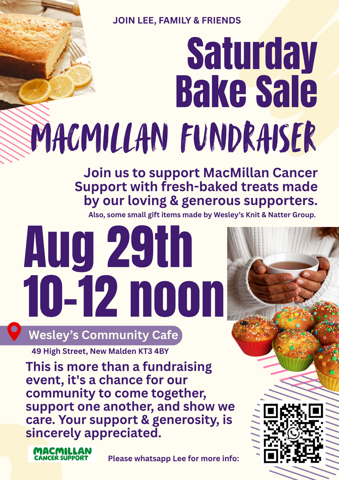 Fundrasing for MacMillan Cancer Support